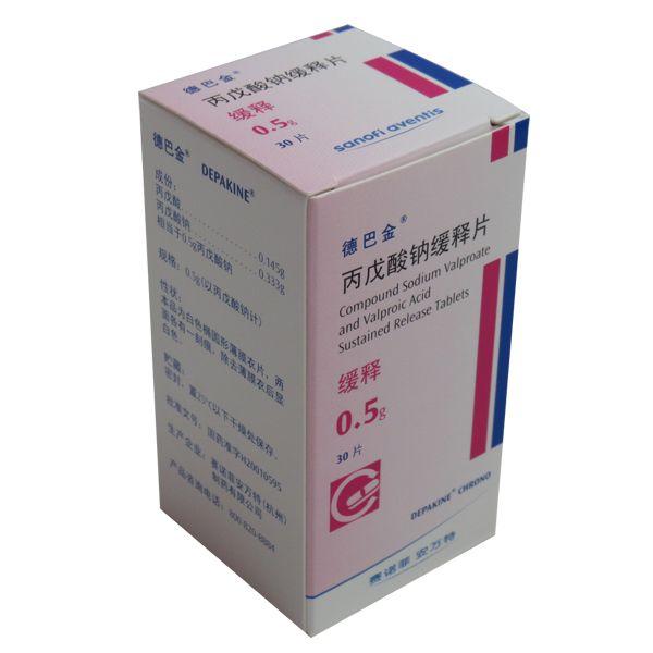 【德巴金】丙戊酸钠缓释片 500mg*30s