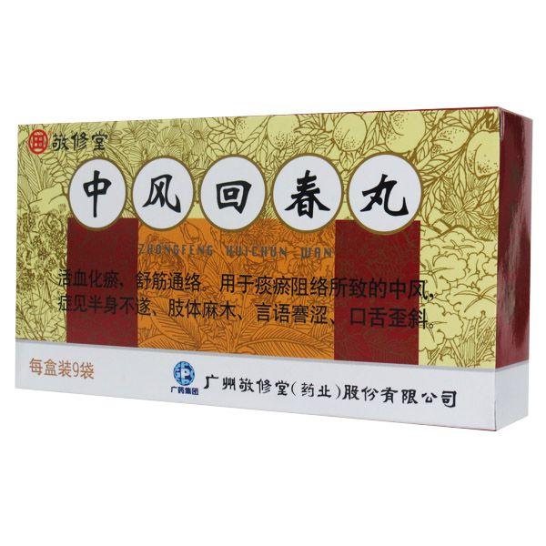 【敬修堂】中风回春丸 1.8g*9丸